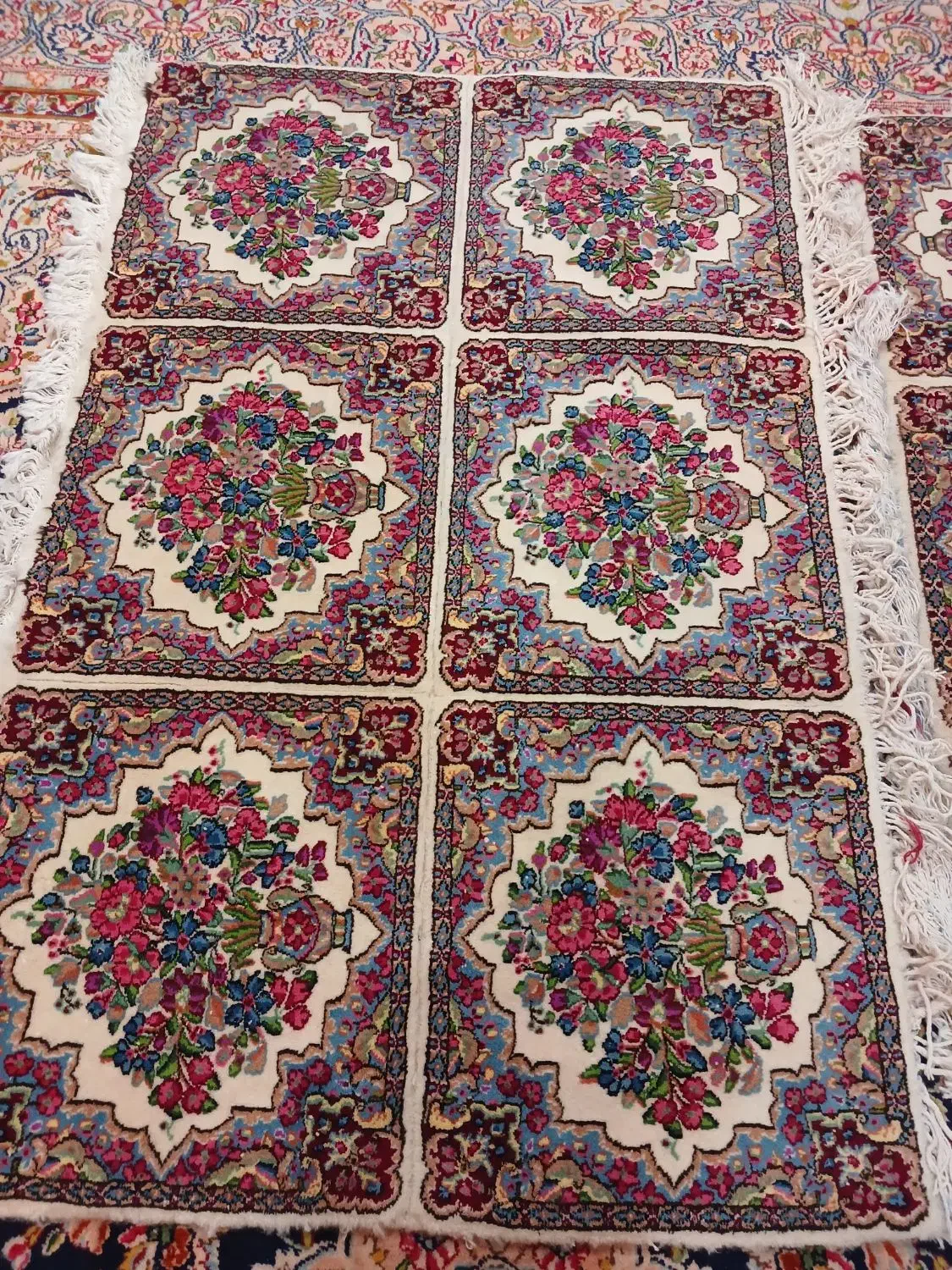 ۹عدد قالیچه دستباف نهارخوری|فرش|کرمان, |دیوار