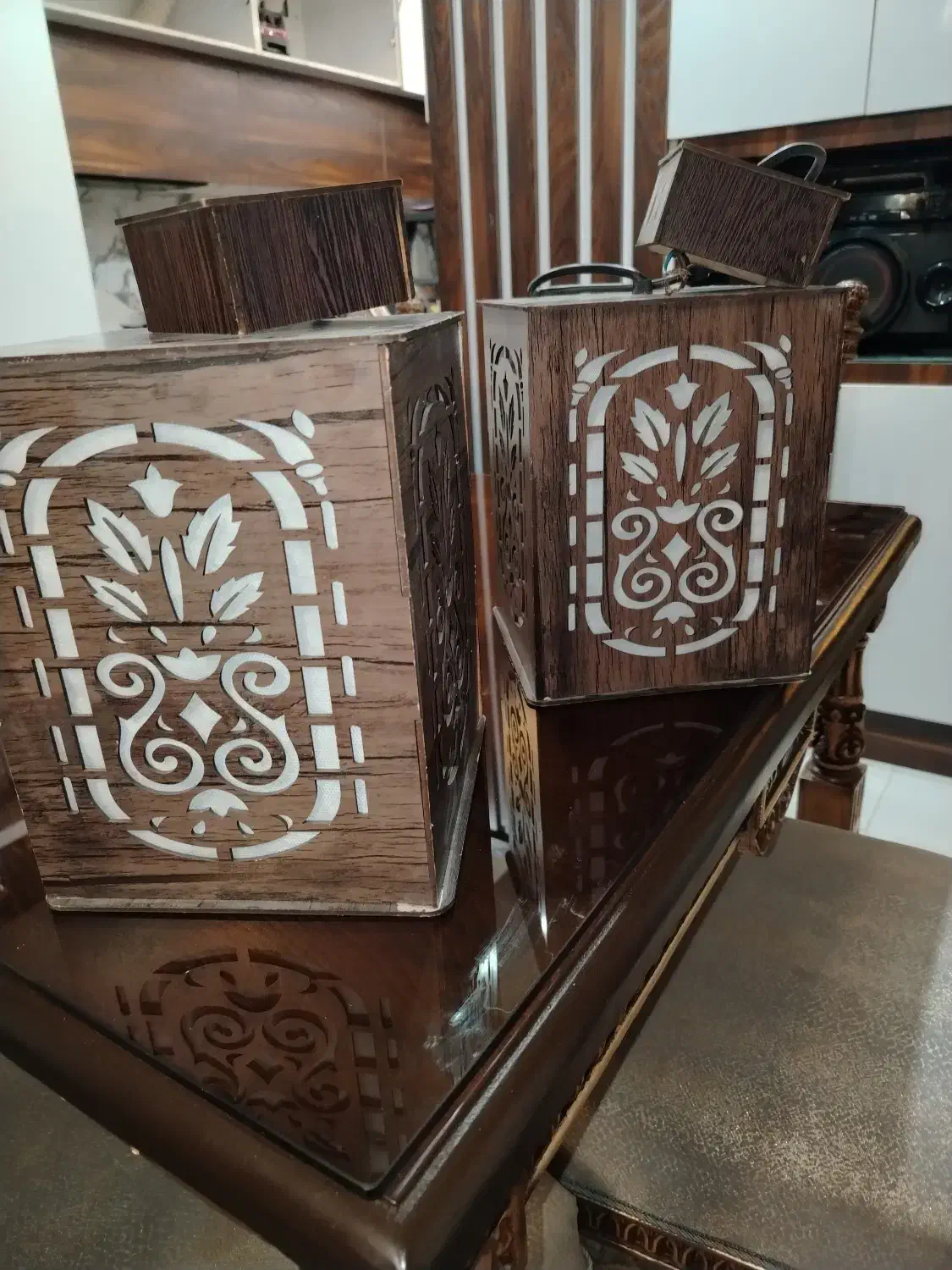 لوستر چوبی|لوستر و چراغ آویز|اصفهان, شهریار|دیوار