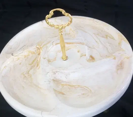 سینی پذیرایی‌ و اردو‌ خوری ‌سنگ‌مصنوعی|صنایع دستی و سایر لوازم تزئینی|اصفهان, قهجاورستان|دیوار