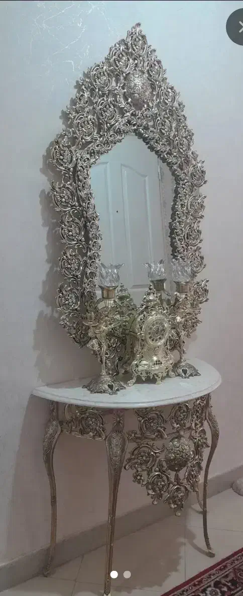 آینه شمعدان|بوفه، ویترین، کنسول|تبریز, |دیوار