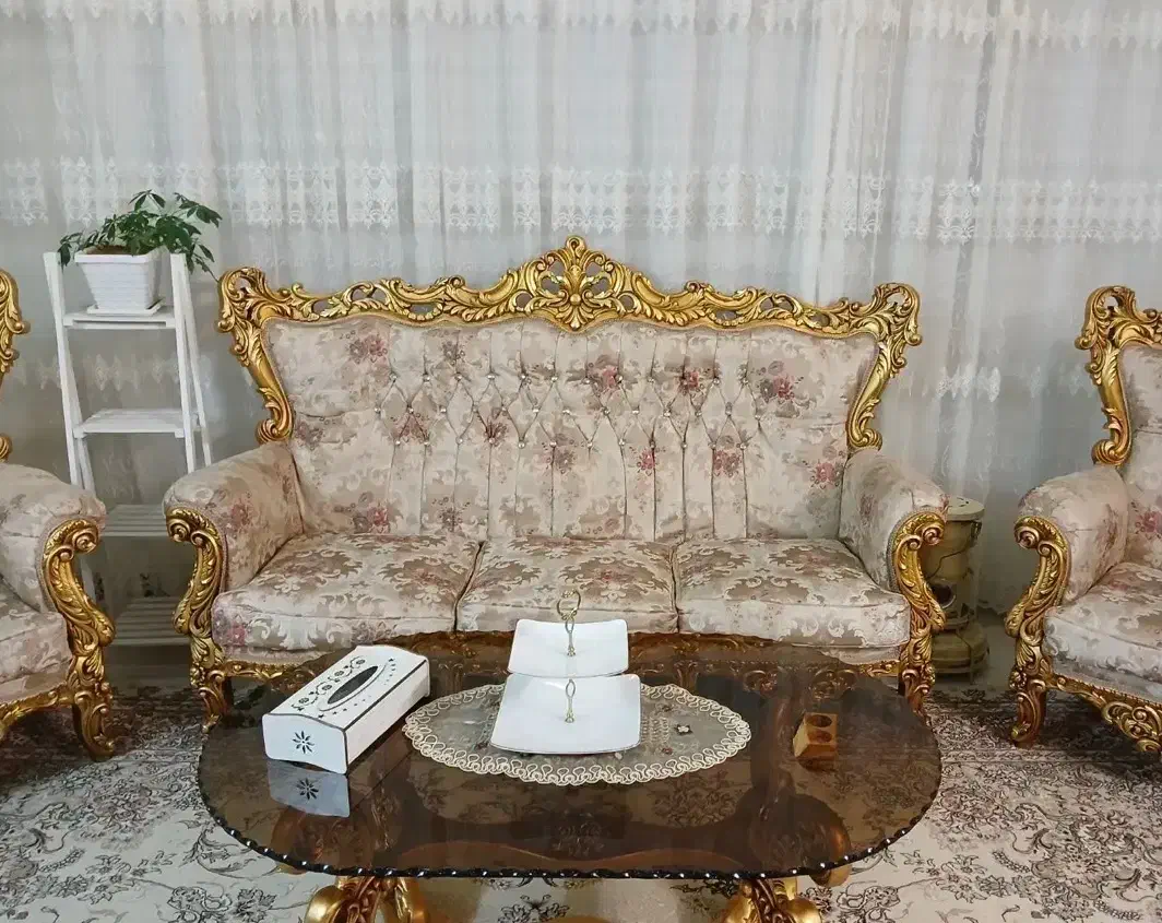 مبل سلطنتی|مبلمان خانگی و میز عسلی|شیراز, ارم|دیوار