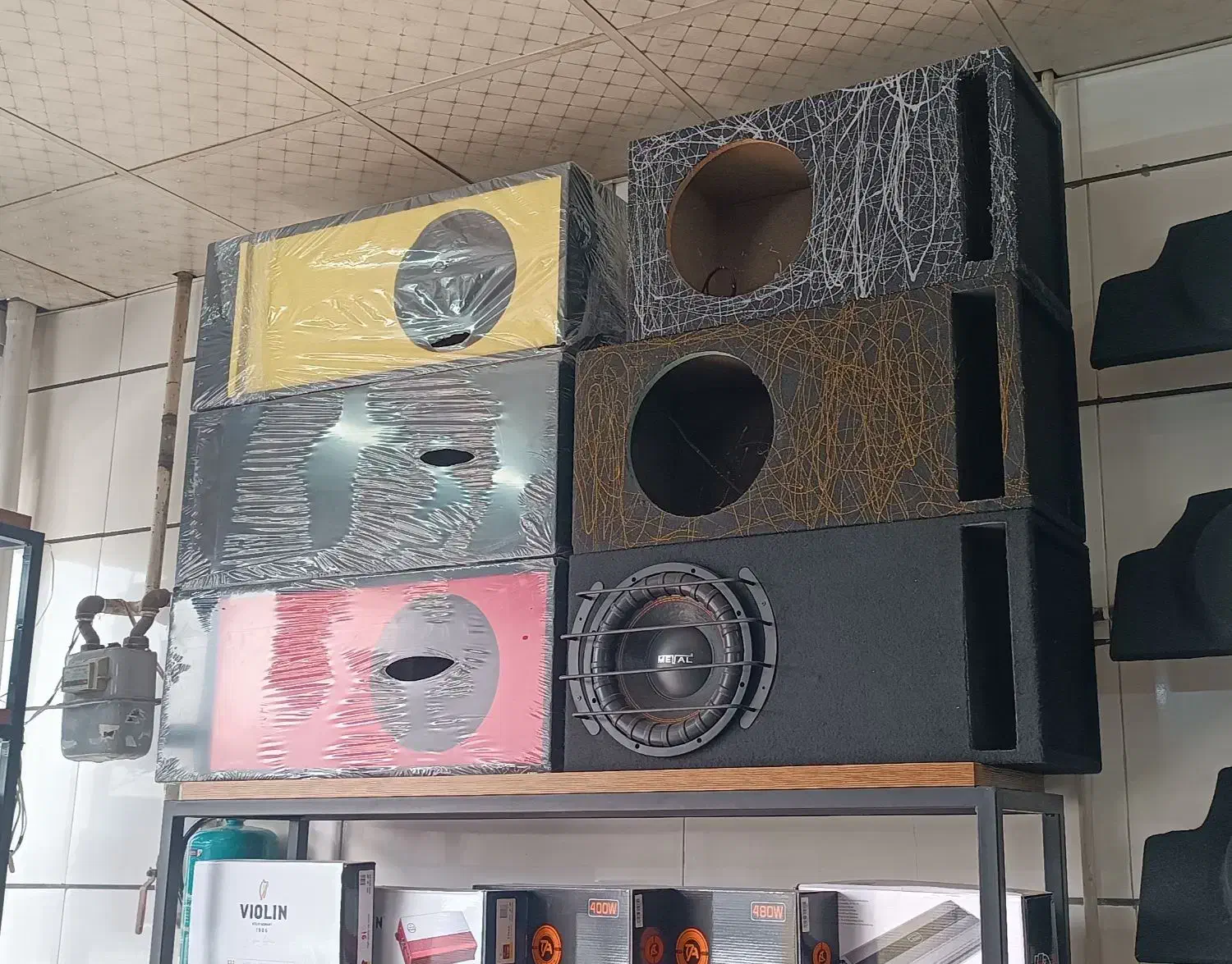 طاقچه سه بعدی و فابریک  و باکس ساب ۱۲ و ۱۵|قطعات یدکی و لوازم جانبی|کرج, پیشاهنگی|دیوار