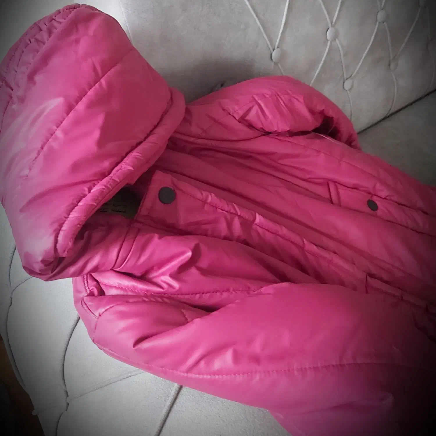 بافت.بافتهای ترک مانتو..کاپشن بلند سرخابی|لباس|تهران, یوسف‌آباد|دیوار