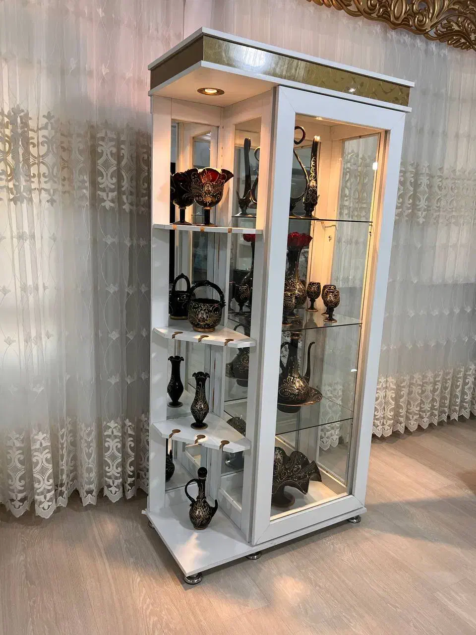 بوفه منزل به همراه وسایل دکوری|بوفه، ویترین، کنسول|ماکو, |دیوار