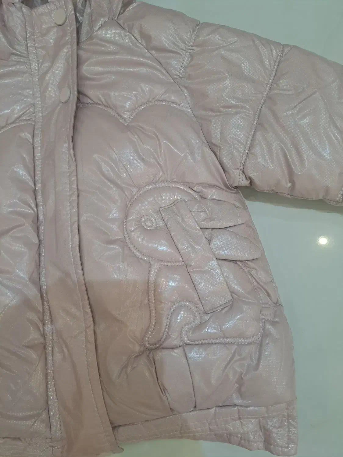 کاپشن خارجی خرگوشی دخترانه در حد نو|کفش و لباس بچه|اصفهان, آبشار|دیوار