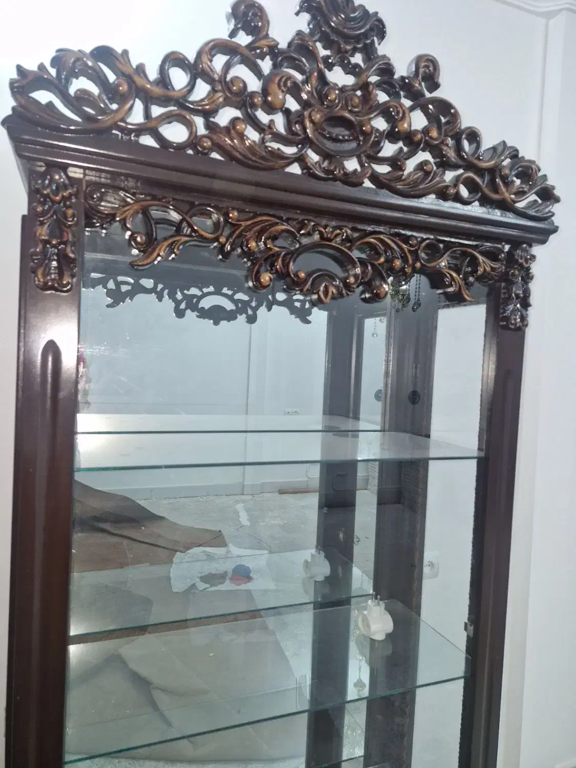 بوفه چهار طبقه چوب|بوفه، ویترین، کنسول|تبریز, |دیوار