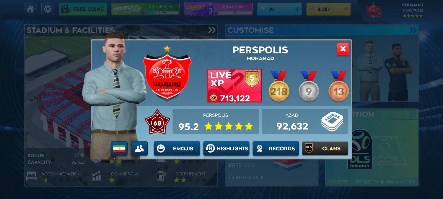 اکانت DLS26|کنسول، بازی ویدئویی و آنلاین|ارسنجان, |دیوار