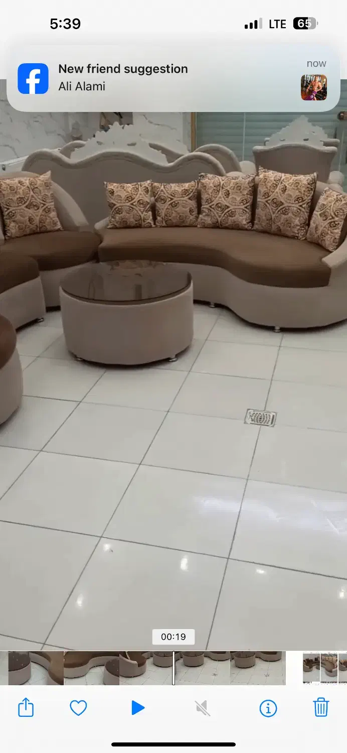 مبل ۹ نفره  با جلو مبلی|مبلمان خانگی و میز عسلی|مهاباد (آذربایجان غربی), |دیوار