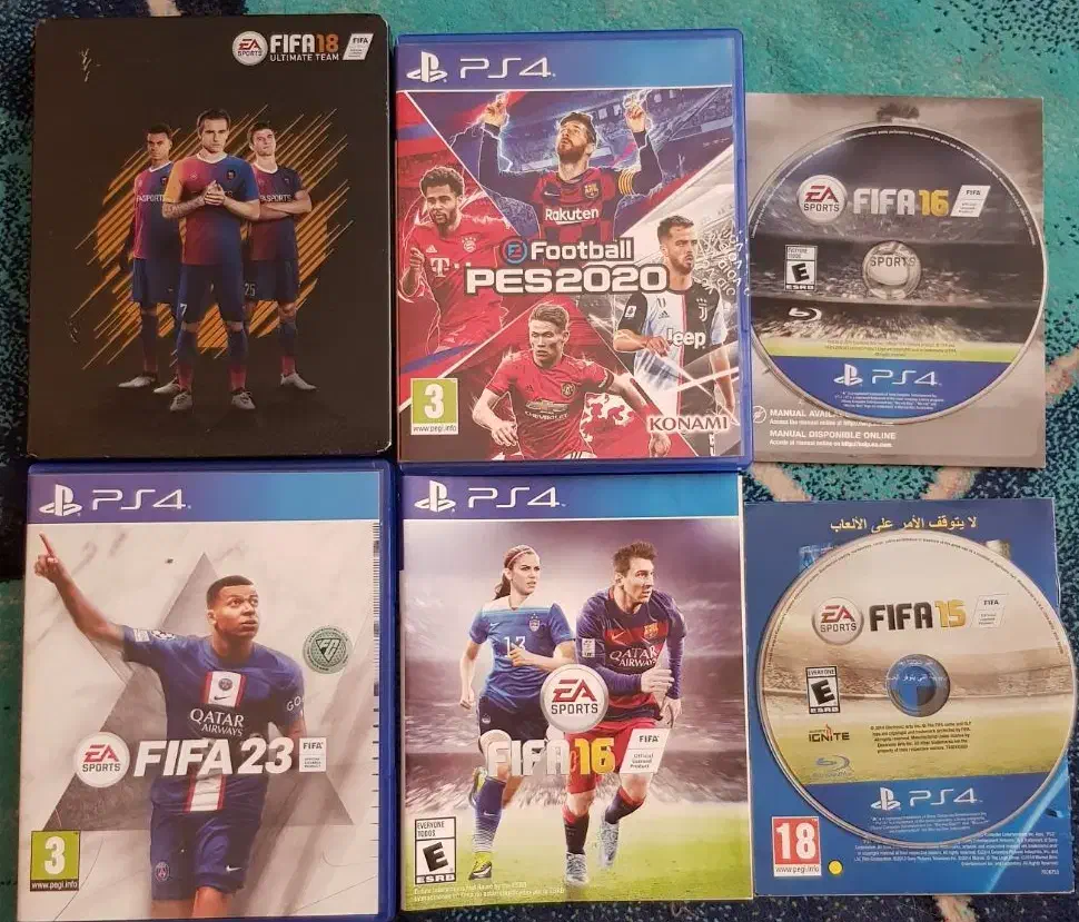 Pes20-fifa15 fifa16 fifa18 fifa23 بازی فوتبال ps4|کنسول، بازی ویدئویی و آنلاین|تهران, دهکده المپیک|دیوار