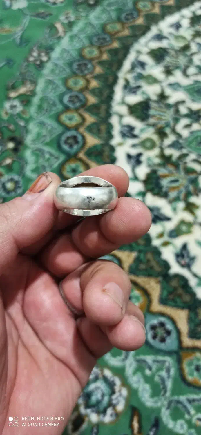 انگشتر  اوپال خوشرنگ درجه یک پر نور زیبا|جواهرات|بروجرد, |دیوار