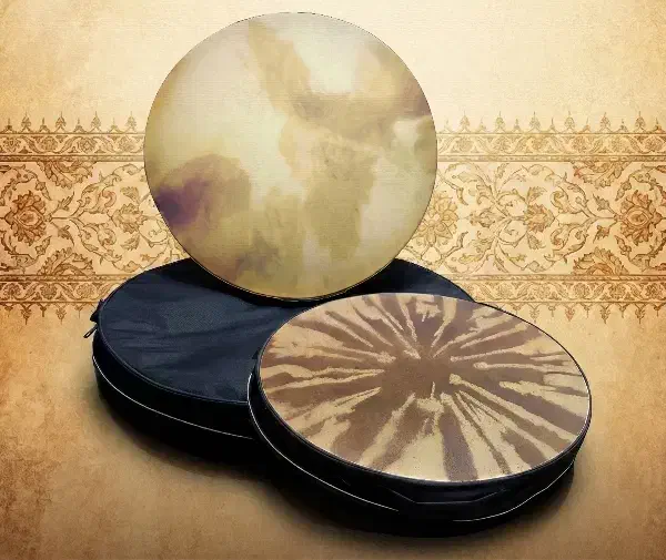 دو عدد دف کاملاً نو و آکبند با مشخصات حرفه‌ای|سازهای سنتی|گرگان, |دیوار