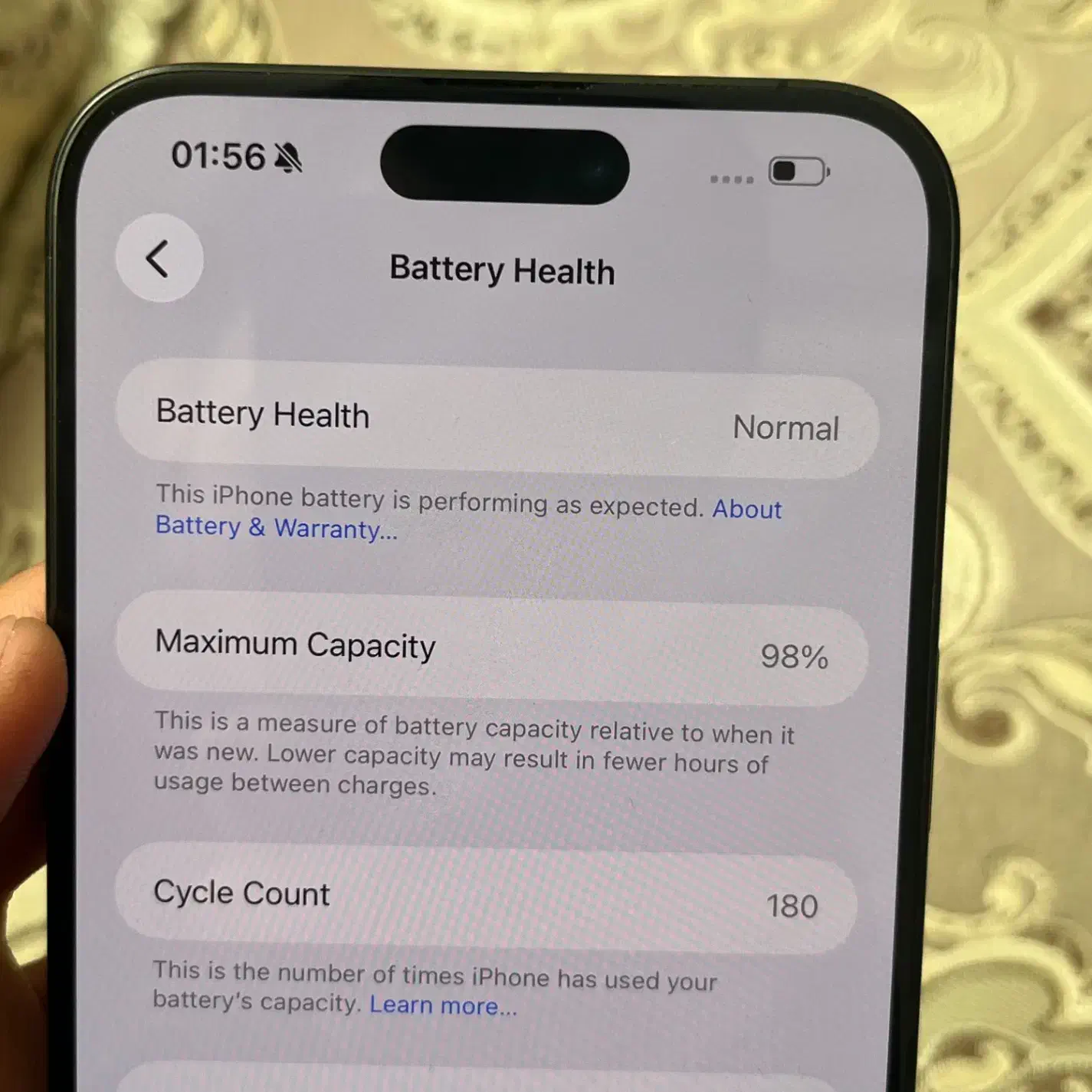 آیفون ۱۵ پرومکس باطری ۹۸٪ با رجیستر ۲۵۶ گیگ ZAA|موبایل|تهران, شهرک غرب|دیوار