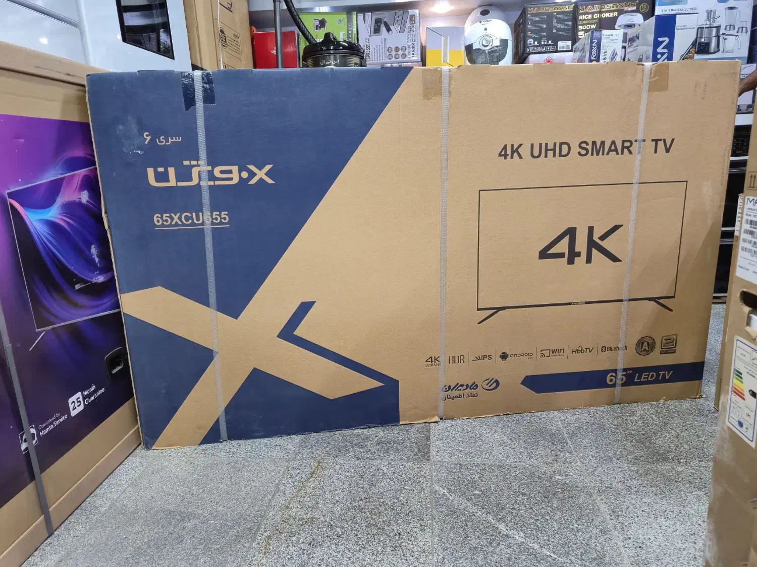 تلویزیون ۶۵ اینچ ایکس ویژن XCU655|تلویزیون و پروژکتور|مشهد, نوده|دیوار