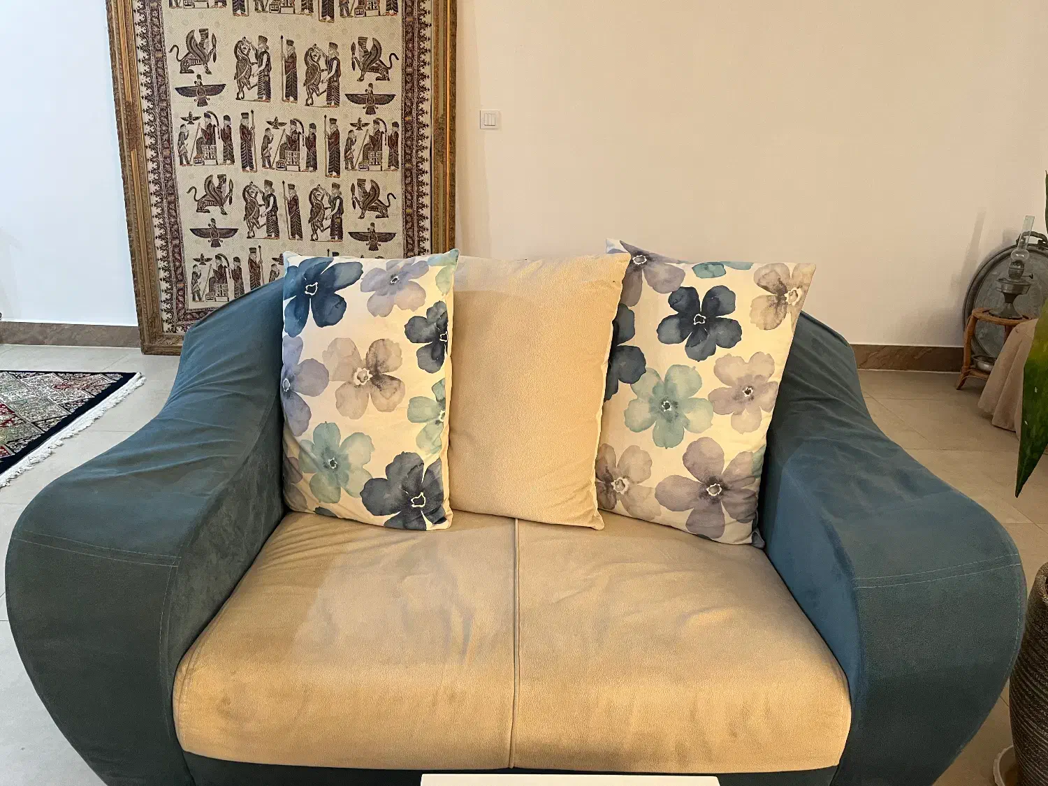 یک دست مبل هفت نفره با سه تا میزعسلی|مبلمان خانگی و میز عسلی|تربت جام, المهدی|دیوار