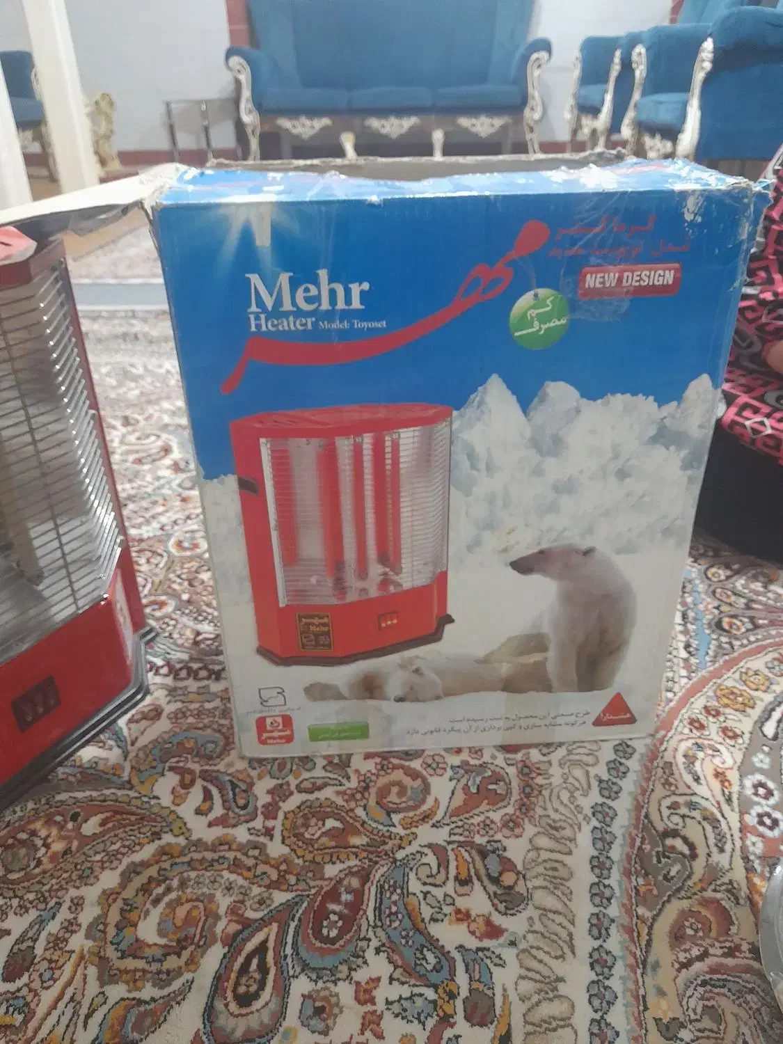 بخاری برقی درحد نو دوبار استفاده شده|بخاری، هیتر، شومینه|هشتگرد, هشتگرد قدیم|دیوار