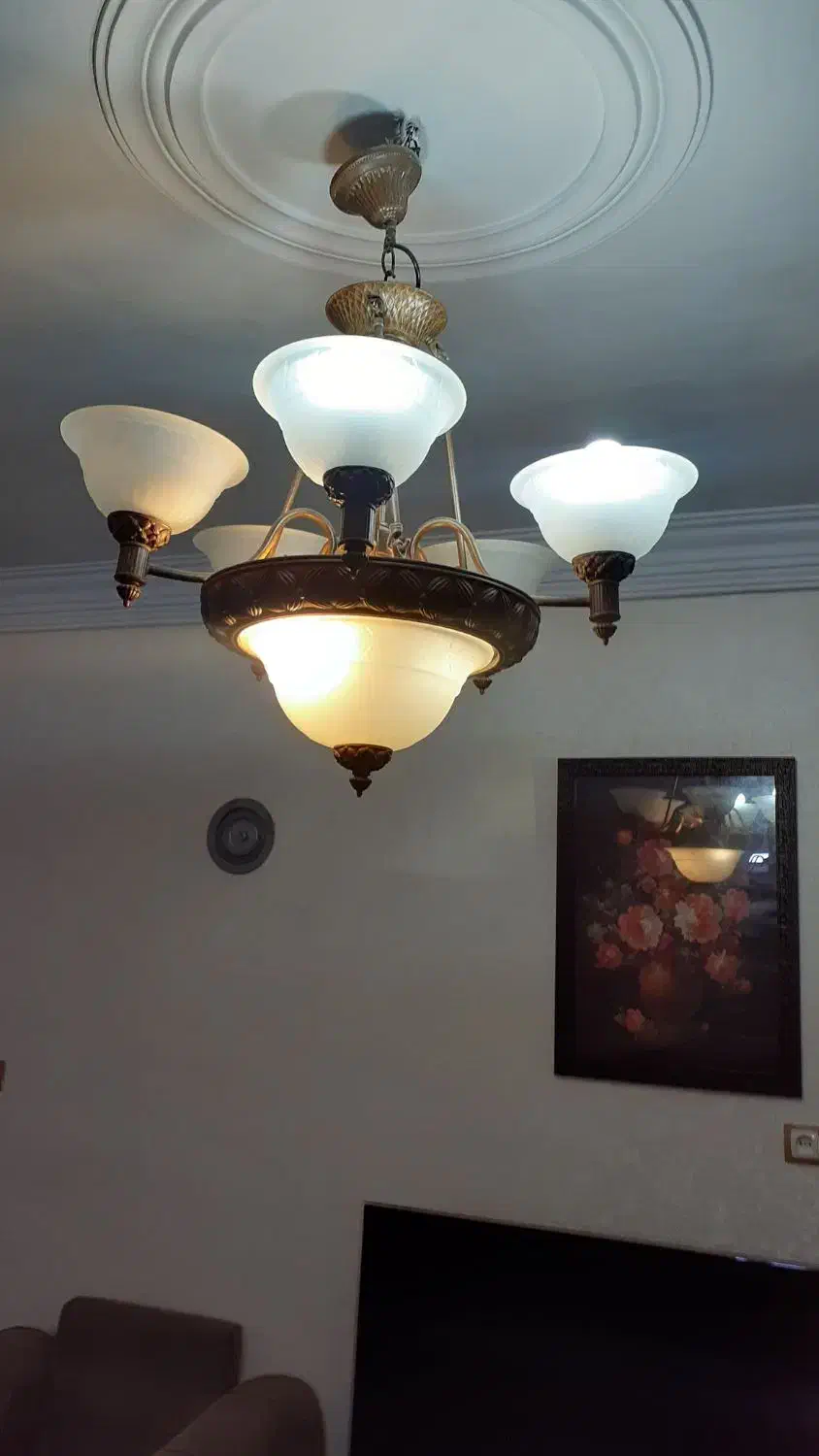 لوستر ۲عدد|لوستر و چراغ آویز|تهران, تهرانسر غربی|دیوار