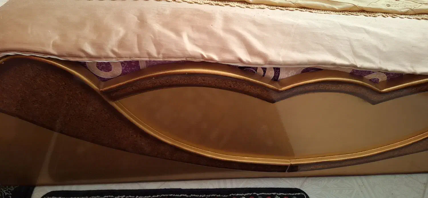 تخت دونفره چوبی سالم|تخت و سرویس خواب|ساوه, |دیوار