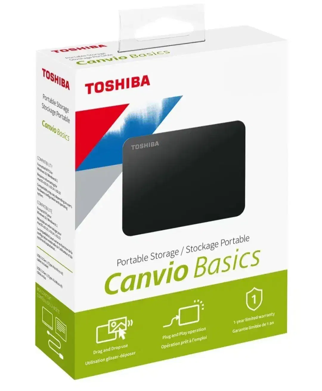 هارد اکسترنال توشیبا Canvio Basics ظرفیت 1 ترابایت|قطعات و لوازم جانبی رایانه|ورامین, ورامین|دیوار