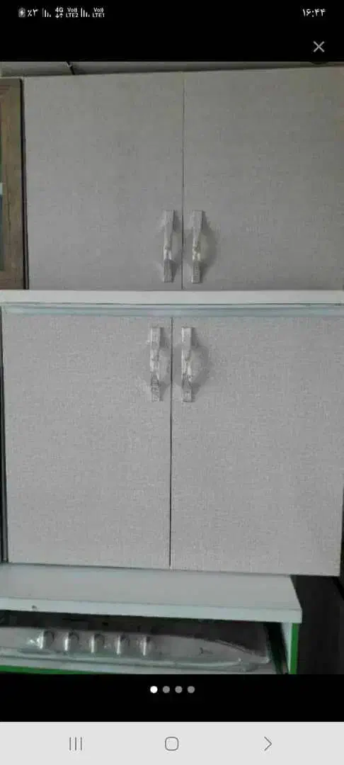 شش متر کابینت پیش ساخته آشپز خانه|آب‌چکان و نظم‌دهنده ظروف|نسیم‌شهر, |دیوار