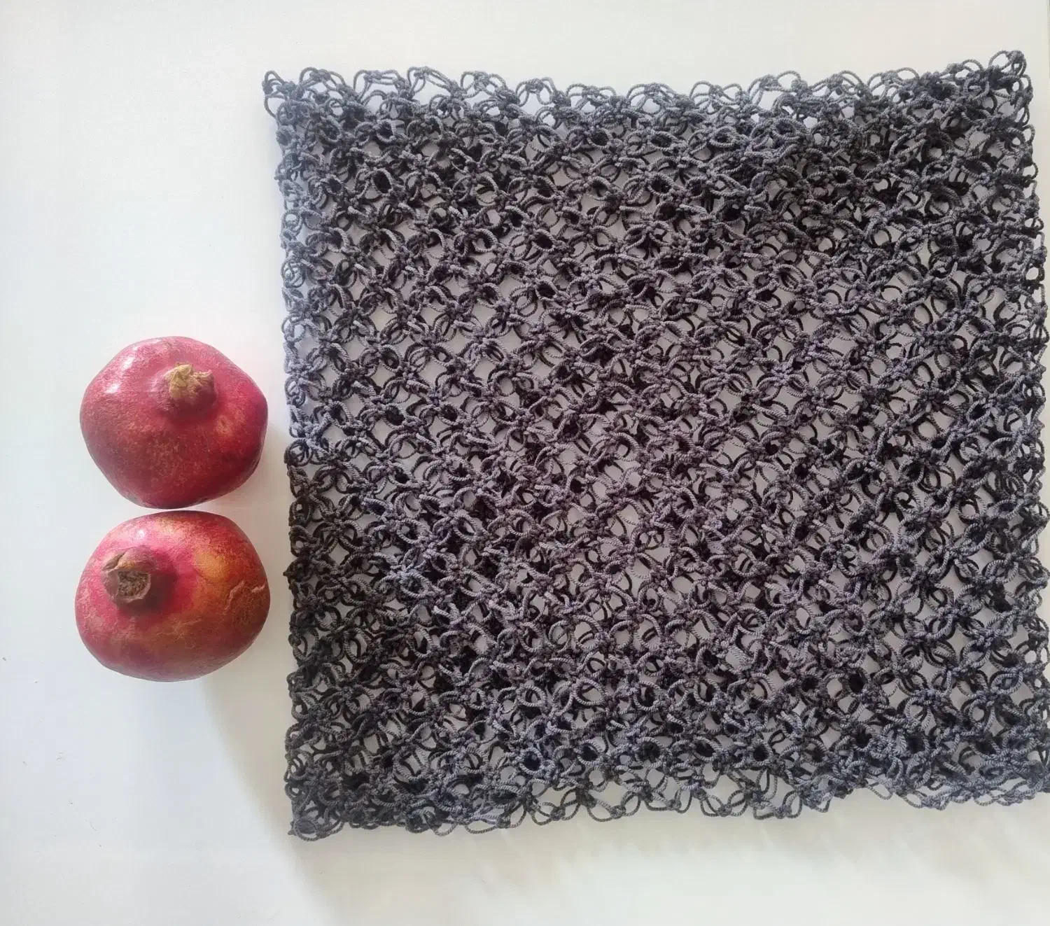 شال کاموایی رینگی قلاب بافی کار دست|لباس|پرند, فاز ۴|دیوار