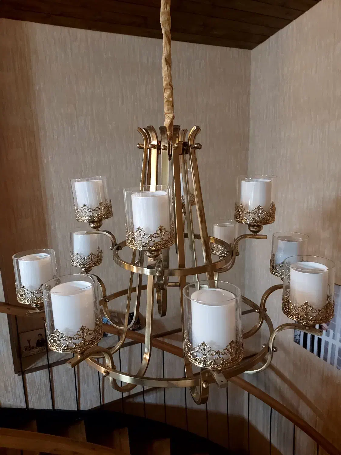 لوستر ۱۲ شعله|لوستر و چراغ آویز|گرگان, |دیوار