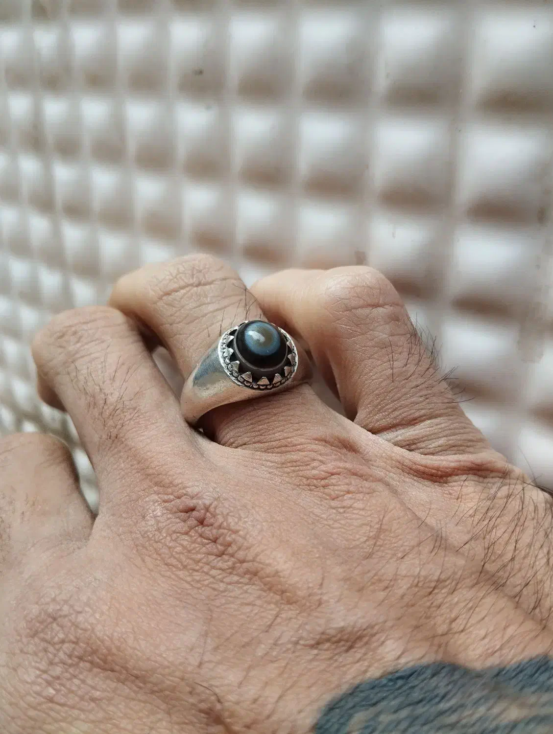 انگشتر نقره باباقوری|جواهرات|قم, نیروگاه|دیوار