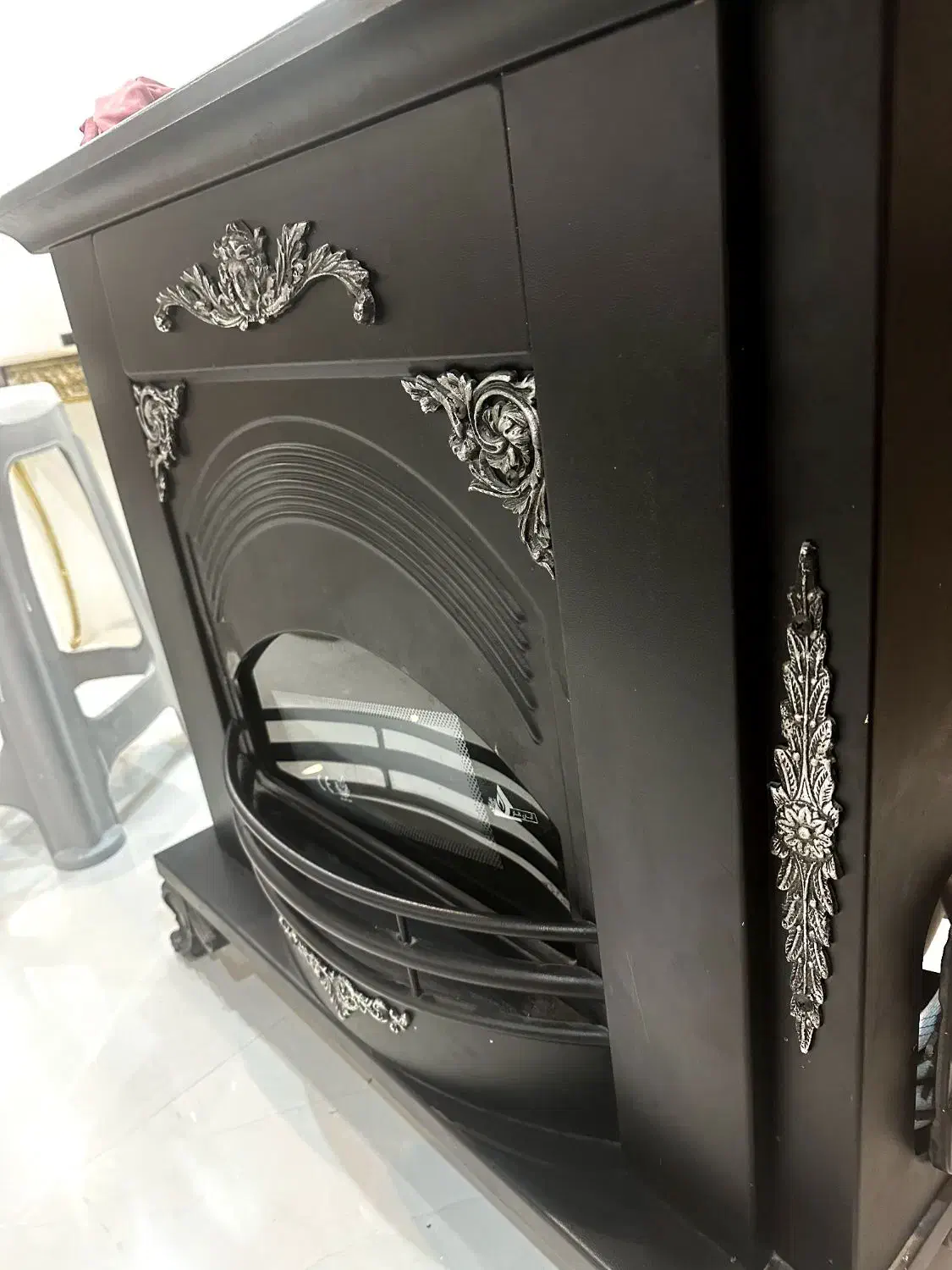 بخاری طرح شومینه|بخاری، هیتر، شومینه|مشهد, جانباز|دیوار