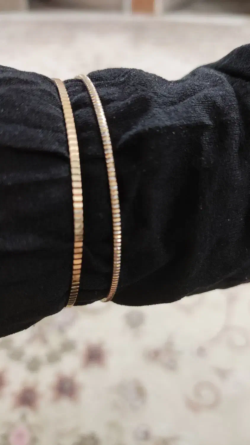 زنجیر طلا و گوشواره حلقه ای|جواهرات|ساوه, |دیوار