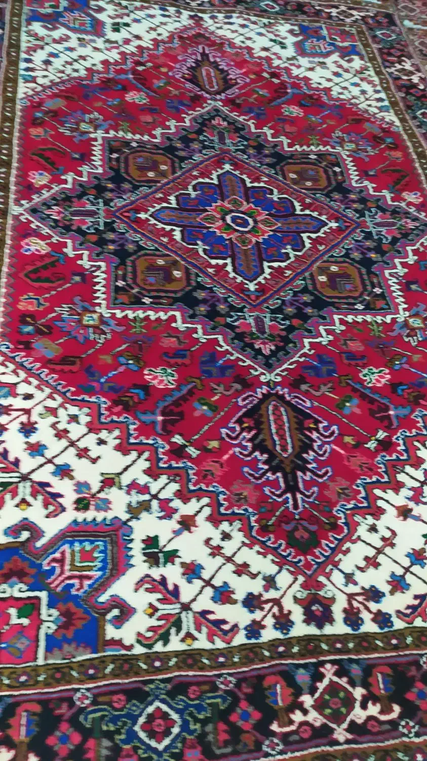 فرش دستبافتششمتریجفتبارماختوخوشاصلمهربان|فرش|هریس, |دیوار