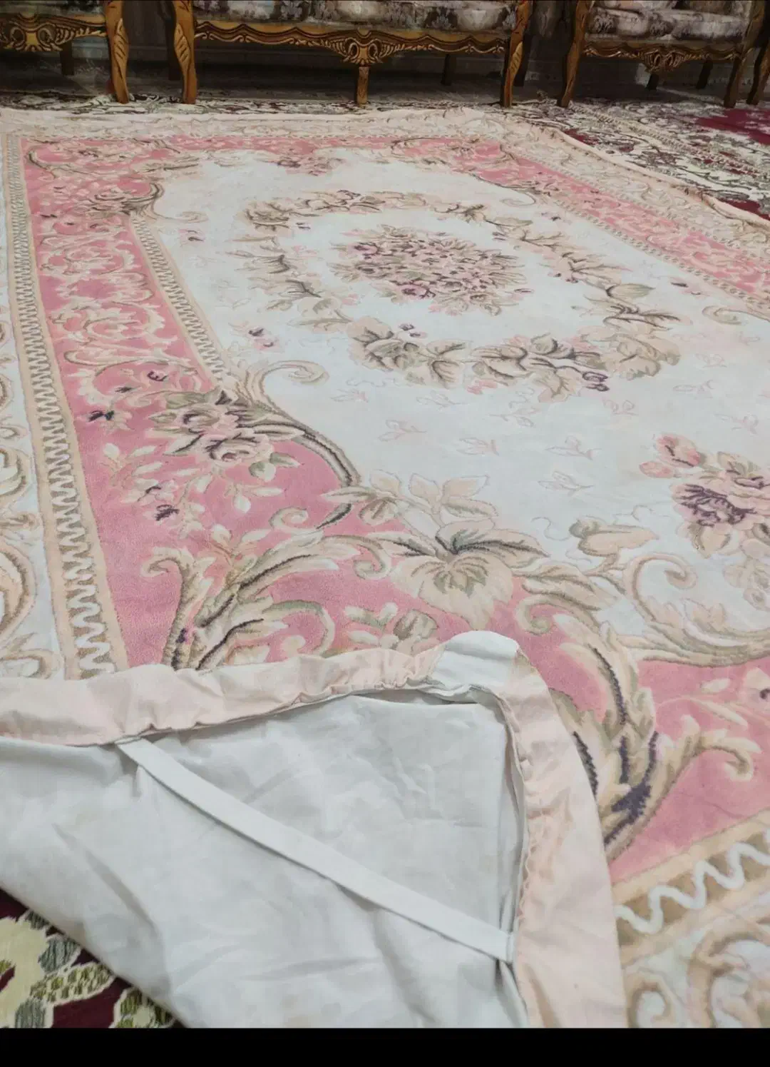 روفرشی کشدار مخمل طرح فرش|روفرشی|مشگین شهر, |دیوار