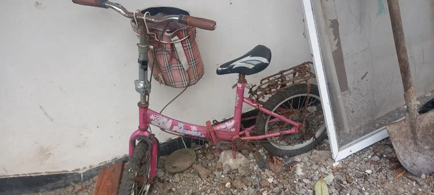 دوچرخه دخترونه سایز۱۶ تاشو|دوچرخه، اسکیت، اسکوتر|املش, |دیوار