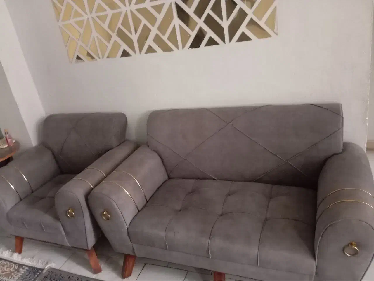 مبل هفت نفره کاملا سالم|مبلمان خانگی و میز عسلی|رشت, شهرک الغدیر|دیوار