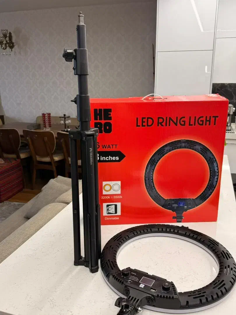 رینگ لایت نو سایز بزرگ|دوربین عکاسی و فیلم‌برداری|اصفهان, شاهزید|دیوار