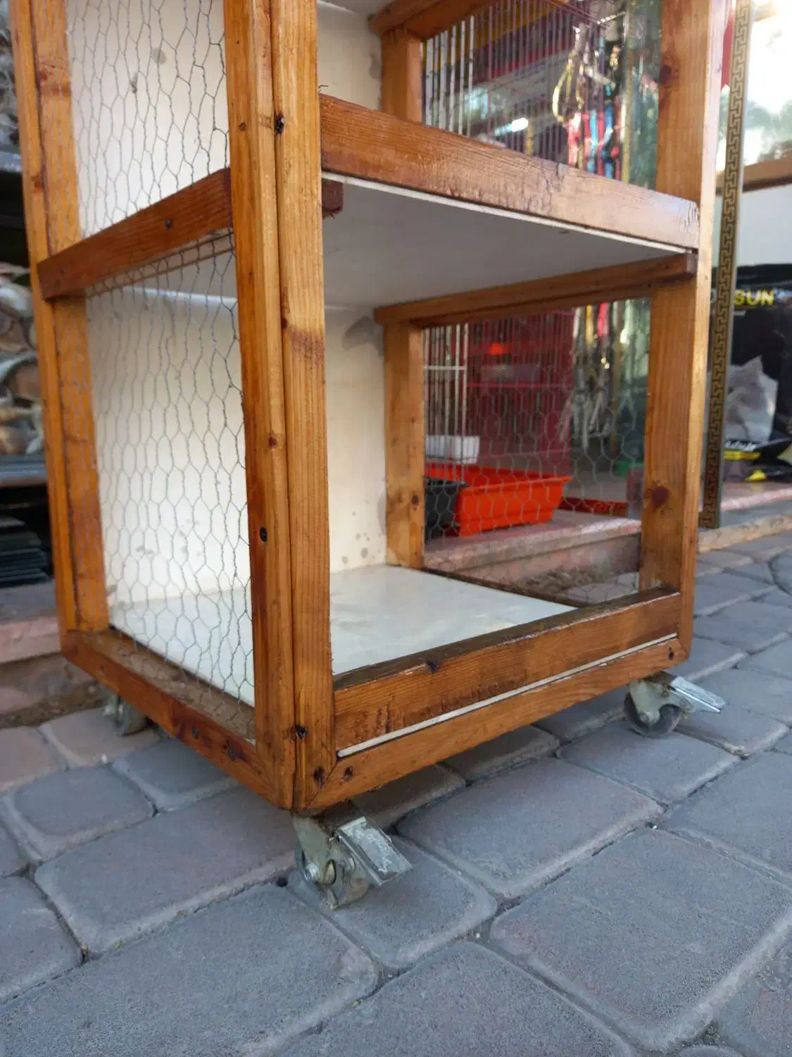 قفسه چوبی، برای جفت کن کبوتر|لوازم جانبی حیوانات|نوشهر, |دیوار