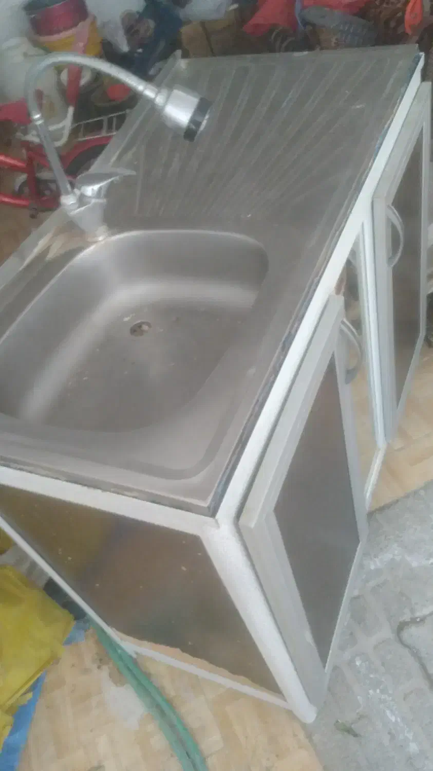 سینک ظرف شویی|آب‌چکان و نظم‌دهنده ظروف|مرند, |دیوار