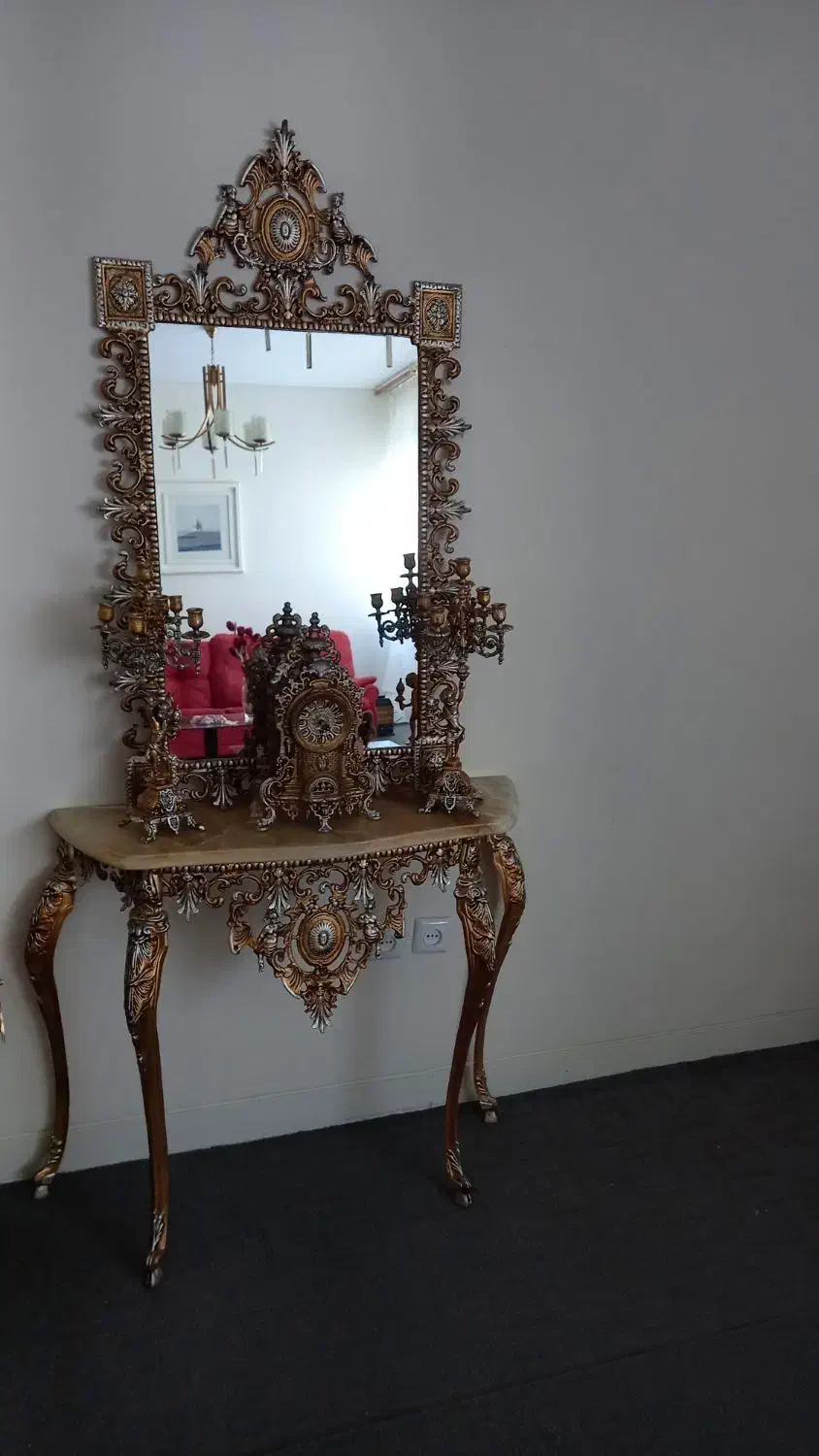 آینه و کنسول و ساعت و شمعدان|بوفه، ویترین، کنسول|کرج, شهرک نهال و بذر|دیوار