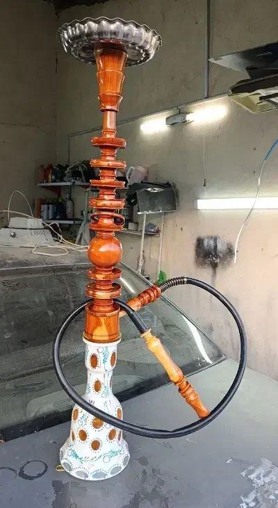 ساخت قلیان چوبی عناب و کهور|صنایع دستی و سایر لوازم تزئینی|قزوین, |دیوار