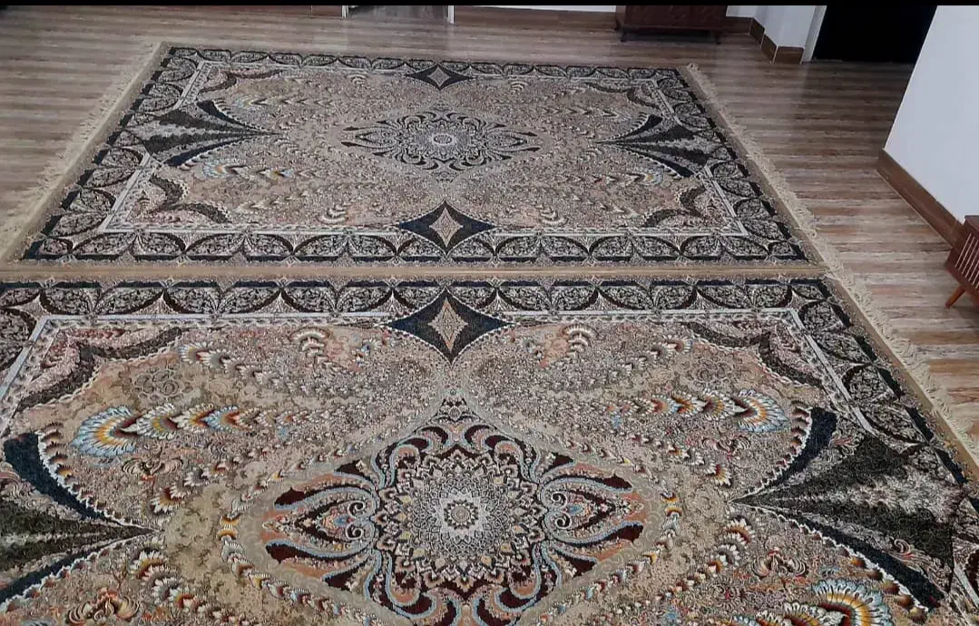 دوتخته فرش 12متری 700شانه نسکافه ای اصلی|فرش|خرم‌آباد, |دیوار