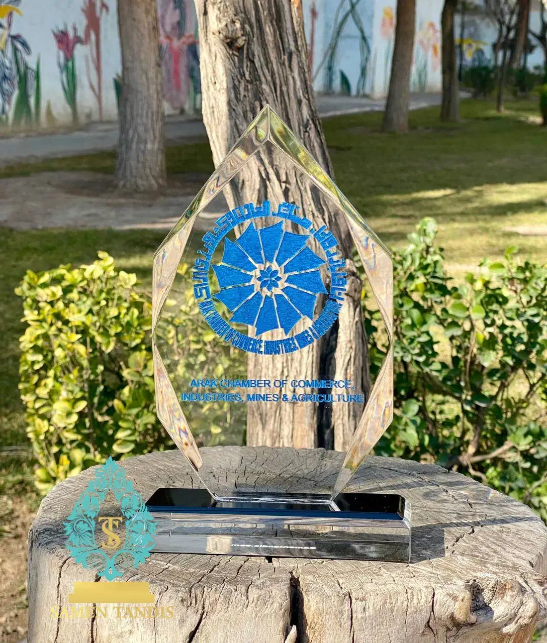 تندیس کریستالی طرح گل|مجسمه، تندیس، ماکت|مشهد, احمدآباد|دیوار