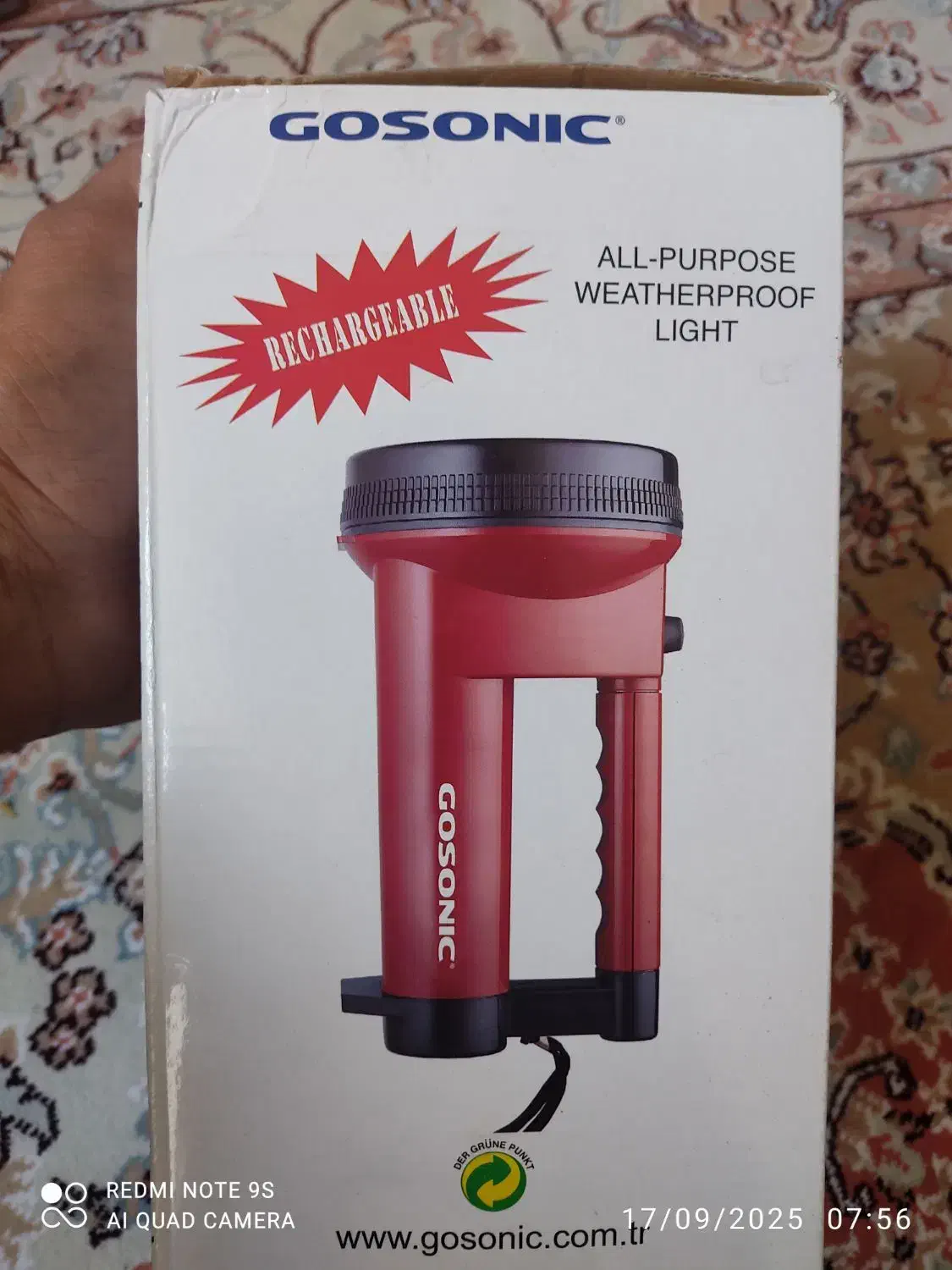 چراغ قوه  GOSONIC  RECHARGEABLE|کوهنوردی و کمپینگ|تهران, حکیمیه|دیوار