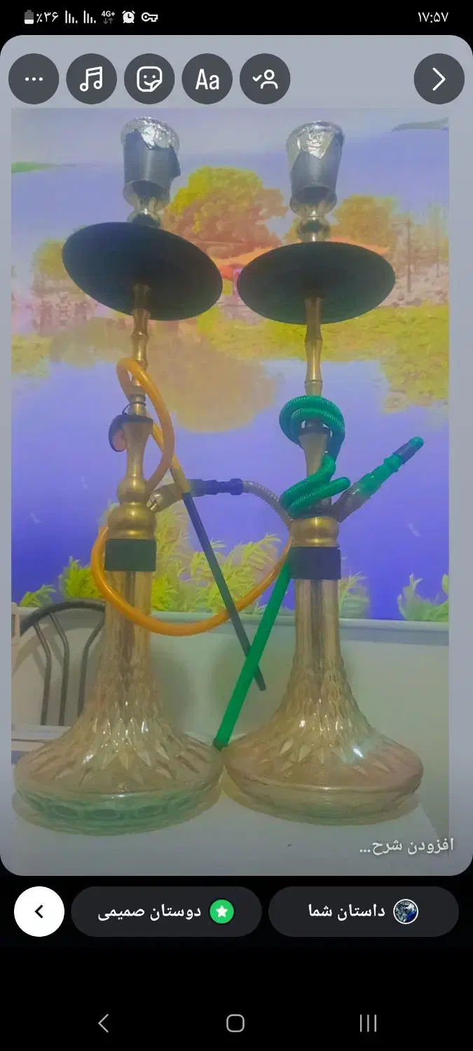 قلیان موسو  تنه برنجی سنگین|کافی‌شاپ و رستوران|ارومیه, |دیوار