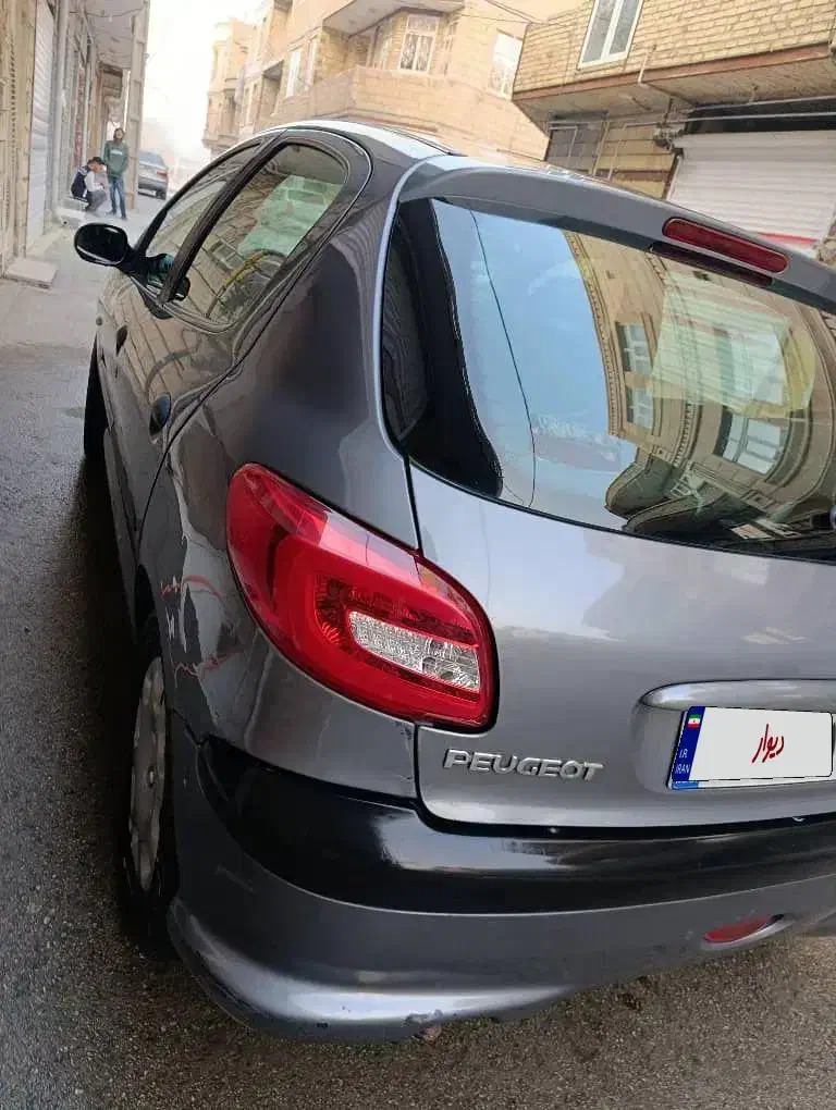 ۲۰۶خکستری بدون زنگ|خودرو سواری و وانت|ارومیه, |دیوار