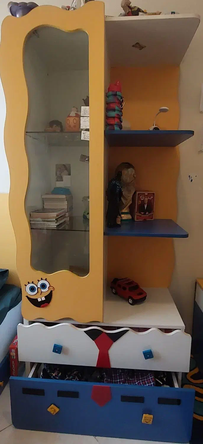 تخت و کمد باب اسفنجی|تخت و سرویس خواب|تهران, شکوفه|دیوار