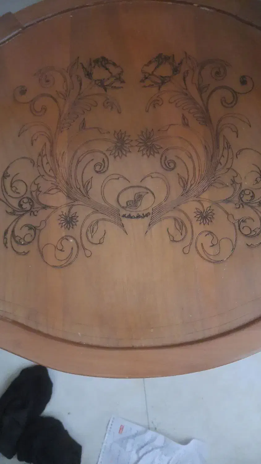 میز نهار خوری ۶ نفره با ۴ صندلی منبت کاری|میز و صندلی غذاخوری|شاهین‌شهر, عطار|دیوار