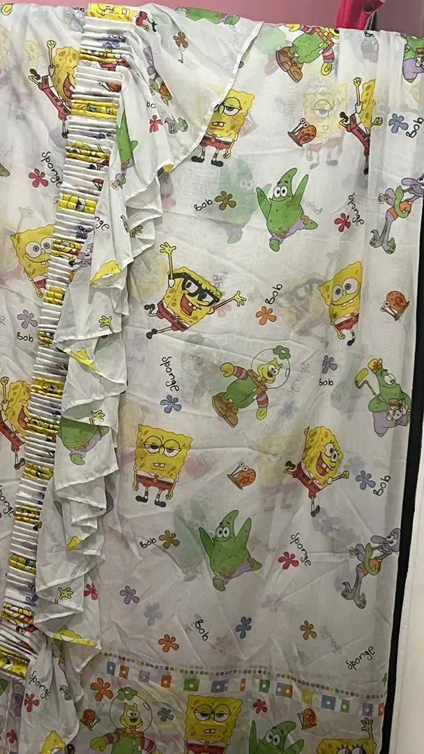 پرده باب اسفنجی|پرده، رانر، رومیزی|تنکابن, |دیوار