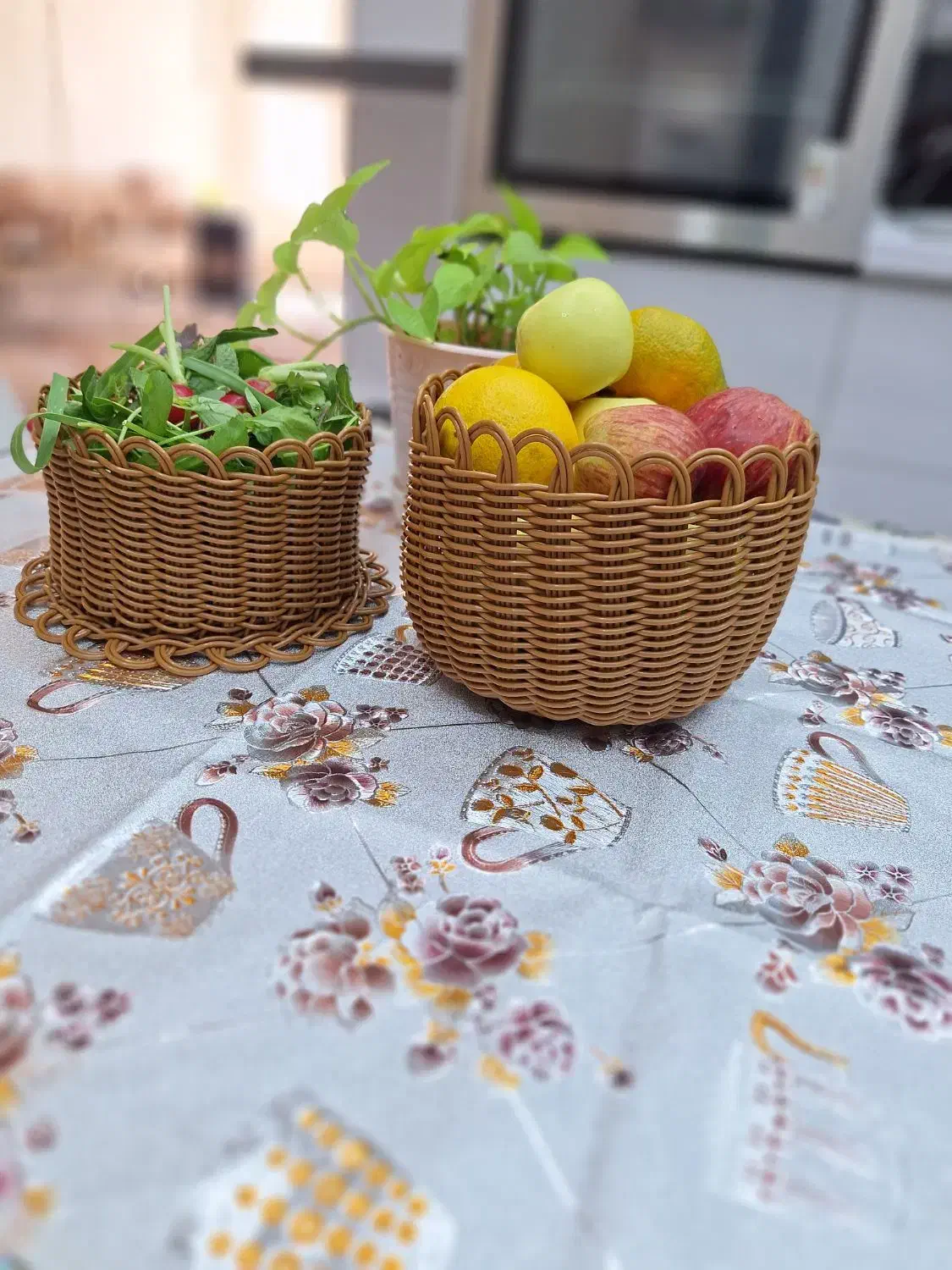 سبد وآینه ارغوانی|صنایع دستی و سایر لوازم تزئینی|شاهین‌شهر, برخوار غرب|دیوار