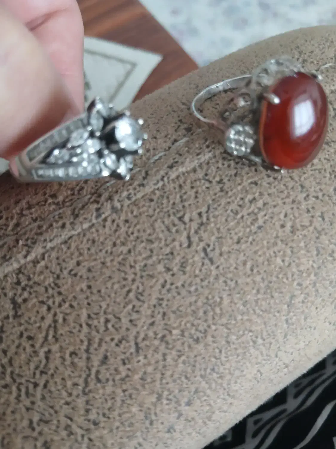 دوعدد انگشتر نقره زنانه|جواهرات|اسلام‌شهر, شهرک توحید|دیوار