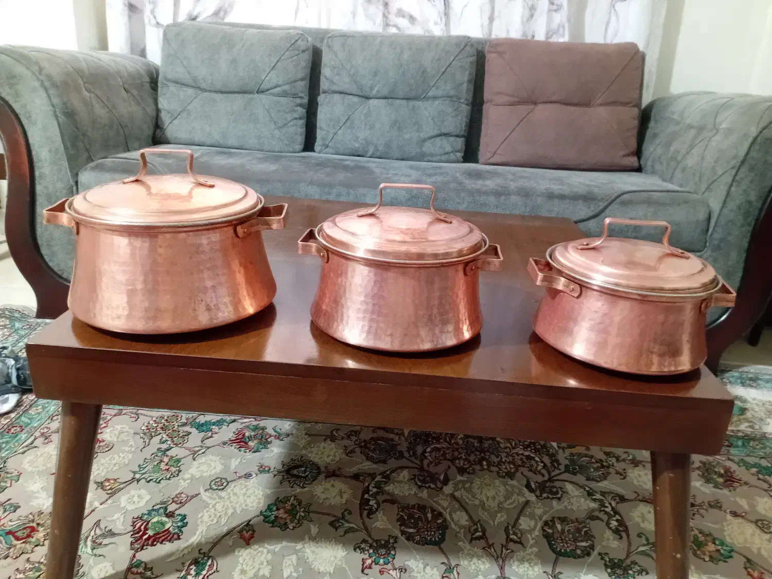 قابلمه مسی|ظروف پخت‌وپز|پاکدشت, خاتون آباد|دیوار