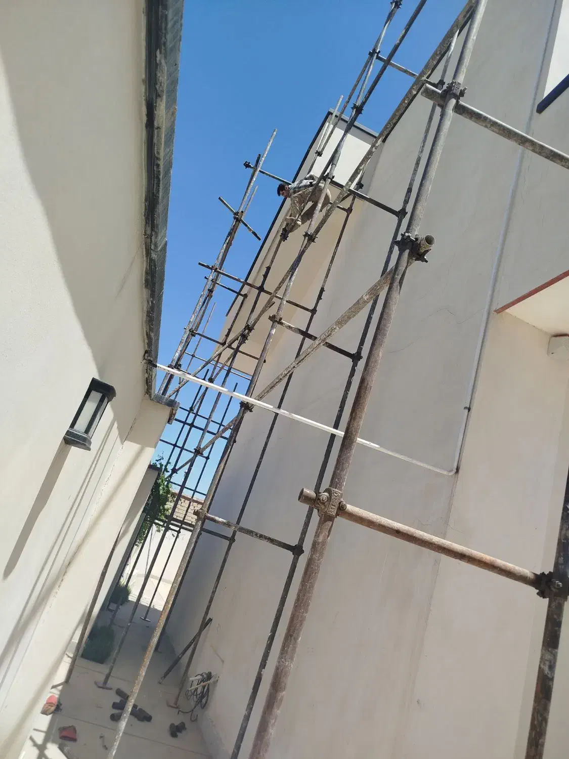 نصاب داربست فلزی با لوله شما دستمزدی متری با اکیپ|خدمات پیشه و مهارت|هشتگرد, شهرک صنعتی هشتگرد|دیوار