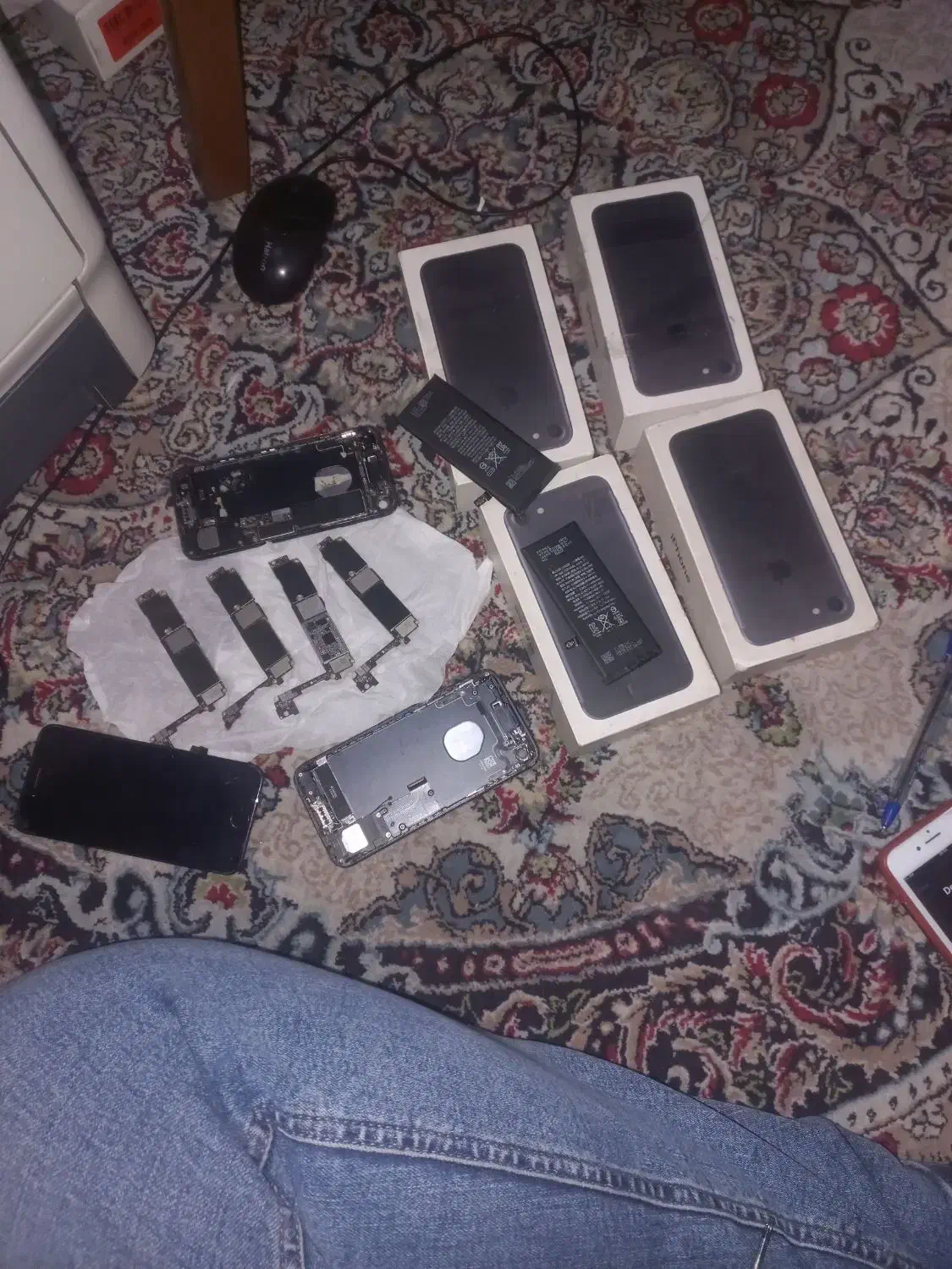 ۲تا گوشی a22 5g تعمیری و ۵تا برد اپل۷|موبایل|تهران, باغ فیض|دیوار